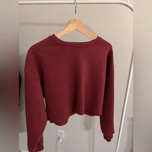 Forever 21 cropped long sleeve hoodie